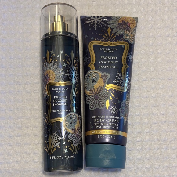 Bath & Body Works Other - NEW Set! Bath & Body Works Frosted Coconut Snowball Fragrance Mist & Body Cream